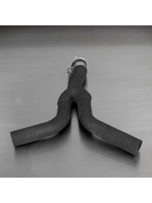 Y-tube for mounting of the sport exhaust L/R system on Audi A4 4 cyl. Models, Audi A4 Quattro 2.0l TFSI 155 kW, Audi A5 1.8l TFSI