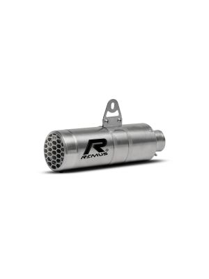 Slip-On REMUS MESH (sport silencer with removable sound insert), stainless steel brushed, NO (EEC-) APPROVAL