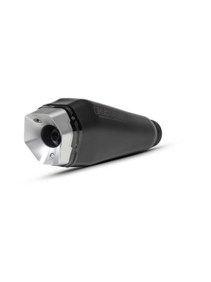 REMUS RS Slip-On with removable sound insert, machined aluminium endcap - silver coated, stainless steel black, NO (ECE-) APPROVAL