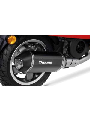 SPORTEXHAUST, complete system no cat. incl. heat shield, carbon, 65 mm, without EC approval