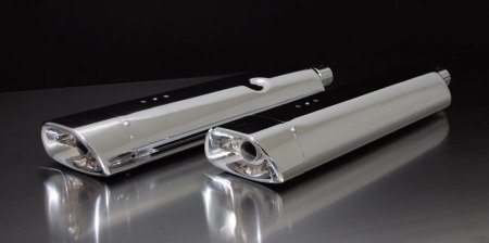 Custom Exhaust Touring endcap chromed