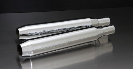 Custom Exhaust Tapered  chromed